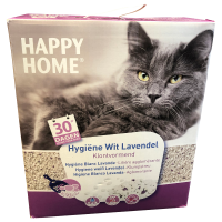 Happy Home Hygiëne Wit Lavendel   Kattenbakvulling   10 L Wit