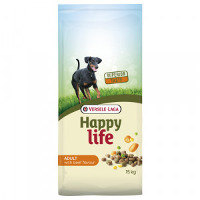 Happy Life Adult Met Rundsmaak Hondenvoer 15 Kg