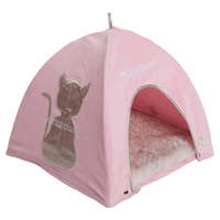 Happy House Tent Cat Lifestyle Roze