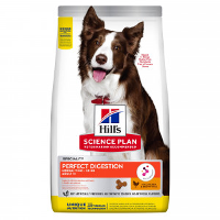 Hill's Adult Perfect Digestion Medium Met Kip & Bruine Rijst Hondenvoer 14 Kg