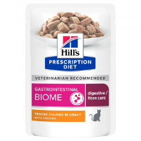 Hill's Prescription Diet Gastrointestinal Biome Natvoer Kat Met Kip Maaltijdzakje 96 X 85 G