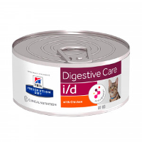 Hill's Prescription Diet I/d Digestive Care Nat Kattenvoer Met Kip Blik 1 Tray (24 X 156 G)