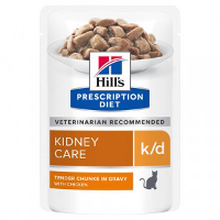 Hill's Prescription Diet K/d Kidney Care Nat Kattenvoer Met Kip Maaltijdzakje Multipack 2 Dozen (24 X 85 G)