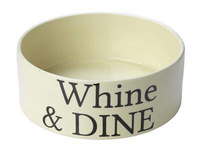 House Of Paws Voerbak Hond Whine & Dine Creme 19x19x7,5 Cm