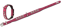 Hunter Halsband Voor Hond Rocky Petit Nappaleer Roze/zwart #95;_24x1,6 Cm