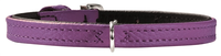 Hunter Halsband Voor Hond Tiny Petit Nappa Paars/zwart #95;_27x0,8 Cm