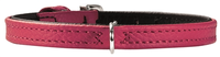 Hunter Halsband Voor Hond Tiny Petit Nappa Roze/zwart #95;_30x0,8 Cm