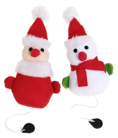 Karlie Xmas Kattenspeelgoed Om Op Te Winden Kerstman/sneeuwpop 13x6 Cm