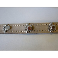 Halsband Voor Hond Nubuck Met Poot Grijs #95;_12 Mmx30 Cm