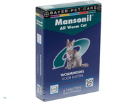 Mansonil All Worm Cat Voor De Kat 4 Tabletten