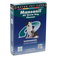 Mansonil All Worm Dog Flavour 6 Tabletten