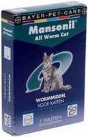 Mansonil All Worm Cat Voor De Kat 2 Tabletten