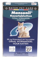 Mansonil Kat Kauwtabletten 4 St
