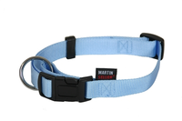 Martin Sellier Halsband Voor Hond Basic Nylon Blauw 16 Mmx30 45 Cm
