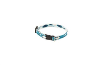 Halsband Voor Hond Fleur Bamboe Turquoise 10 Mmx18 28 Cm