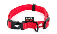 Martin Sellier Halsband Voor Hond Nylon Rood Verstelbaar 10 Mmx20 30 Cm