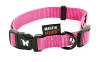 Martin Sellier Halsband Voor Hond Nylon Roze Verstelbaar 16 Mmx30 45 Cm