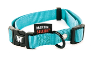 Martin Sellier Halsband Voor Hond Nylon Turquoise Verstelbaar 10 Mmx20 30 Cm