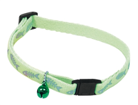 Halsband Voor Kat Fluorisend Groen Met Visgraat Print 10 Mmx25 35 Cm
