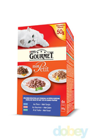 Gourmet Mon Petit Kleine Porties Kattenvoer Met Tonijn, Zalm Of Forel 8 X (6 X 50 G)