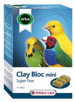 Orlux Klei Blok Mini Kanarie/parkiet/tropische Vogels 3x180 Gr