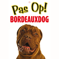 Otter House Waakbord Bordeaux Dog 21x15 Cm
