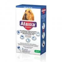 Ataxxa 2000 Mg/400 Mg Spot On Hond (vanaf 25 Kg) 3 Pipetten