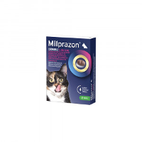 Milprazon Chewable 16 Mg / 40 Mg Grote Kat 4 Tabletten