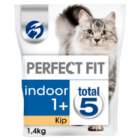 Perfect Fit Indoor 1+ Met Kip Kattenvoer 2 X 1,4 Kg