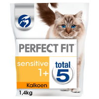 Perfect Fit Sensitive Adult 1+ Met Kalkoen Kattenvoer 1,4 Kg