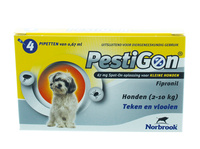 Pestigon Spot On Voor Honden Van 2 Tot 10 Kg 4 Pipetten