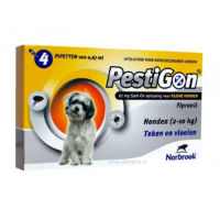 Pestigon Spot On Voor Honden Van 2 Tot 10 Kg 2 X 4 Pipetten