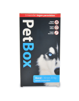 Petbox Hond Tegen Vlooien, Teken, Wormen Hond   10 Tot 20 Kg