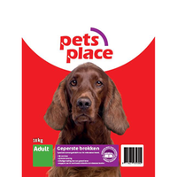 Pets Place Adult Geperste Brokken Gevogelte&vlees   Hondenvoer   18 Kg
