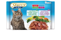 Stuzzy Cat Sterilized Met Kip En Kalkoen Nat Kattenvoer 100 Gr. Op Is Op 1 Doos ( 10 X 400 Gr)