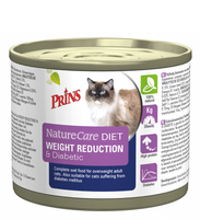 Prins Naturecare Diet Cat Weight Reduction & Diabetic Natvoer 200 Gram