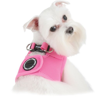 Puppia Verstelb Tuig Voor Hond Soft B Roze #95;_Rug 13 5/3 5cm Nek 19cm Bor