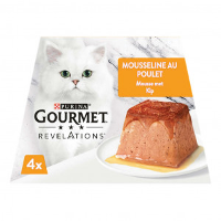 Purina Gourmet Revelations Mousse Met Kip Nat Kattenvoer (57 Gr) 6 Trays (24 X 57 G)