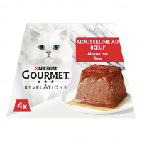 Purina Gourmet Revelations Mousse Met Rund Nat Kattenvoer (57 Gr) 6 Trays (24 X 57 G)