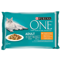 Purina One Adult Kat   Kattenvoer   Kip Sperziebonen 4x85 G