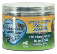 Renske Gezonde Beloning Hartjes Kip Met Broccoli Hond 100 G