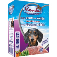 Renske Vers Gestoomd Eend Met Konijn Hondenvoer (395 Gr) 2 Trays (20 X 395 G)