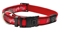 Rogz For Dogs Armed Response Halsband Voor Hond Red Rogz Bone 25 Mmx43 73 Cm