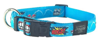 Rogz For Dogs Beach Bum Halsband Voor Hond Comic Turquoise #95;_20 Mmx34 56 Cm