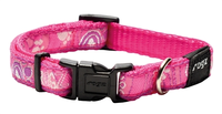 Rogz For Dogs Jellybean Halsband Voor Hond Pink Paw 11 Mmx20 32 Cm