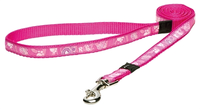 Rogz For Dogs Scooter Hondenriem Pink Paw 16 Mmx1,4 Mtr