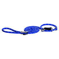 Rogz Rope Jachtlijn Blauw   Hondenriem   180x1.2 Cm