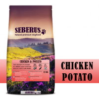 Seberus Chicken & Potato   Natuurlijk Graanvrij Hondenvoer 2 X 12 Kg