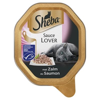 Sheba Sauce Lover Met Zalm Natvoer Kat (kuipjes 85 G) Per 44 (44 X 85 G)