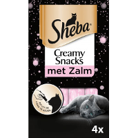 Sheba Creamy Snacks Met Zalm Kattensnack (4 St) Per 4